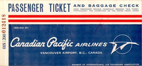 Canadian Pacific Airlines Ticket