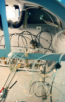 Wires and tubings...