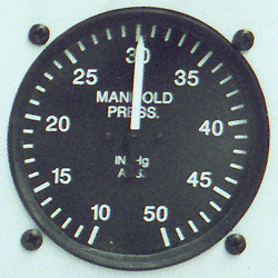 Manifold pressuer indicator