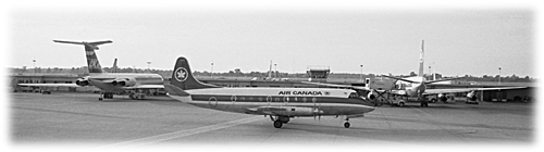 Il-62 Ceskoslovenske Aerolinie OK-YBB + Viscount & DC_8 Air Canada Sept 1971