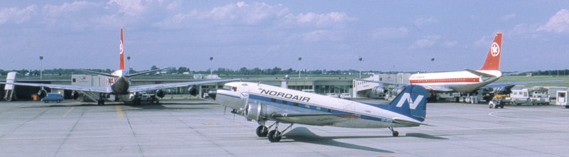 DC-3 Nordair et DC-8 Air Canada