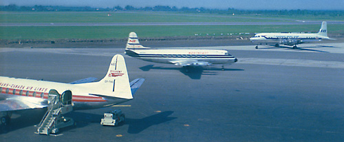 Vickers Viscount CF-THD fin 622 début '60, Dorval