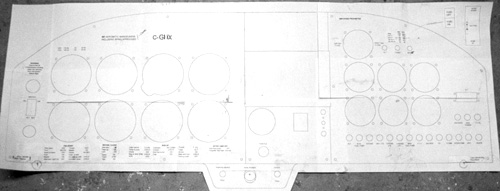 Instruments panel plan